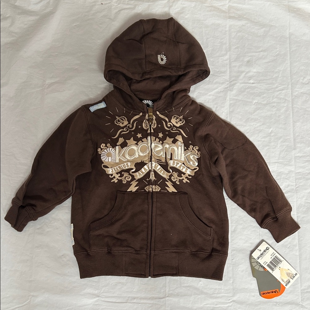 Akademiks Chocolate Brown Kids Hoodie
